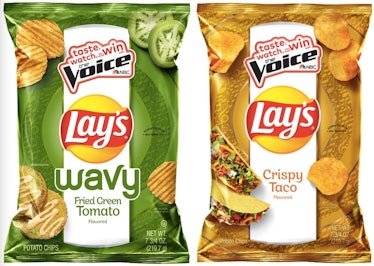 Lay's new Potato Chip flavors include Fried Green Tomato and Crispy Taco