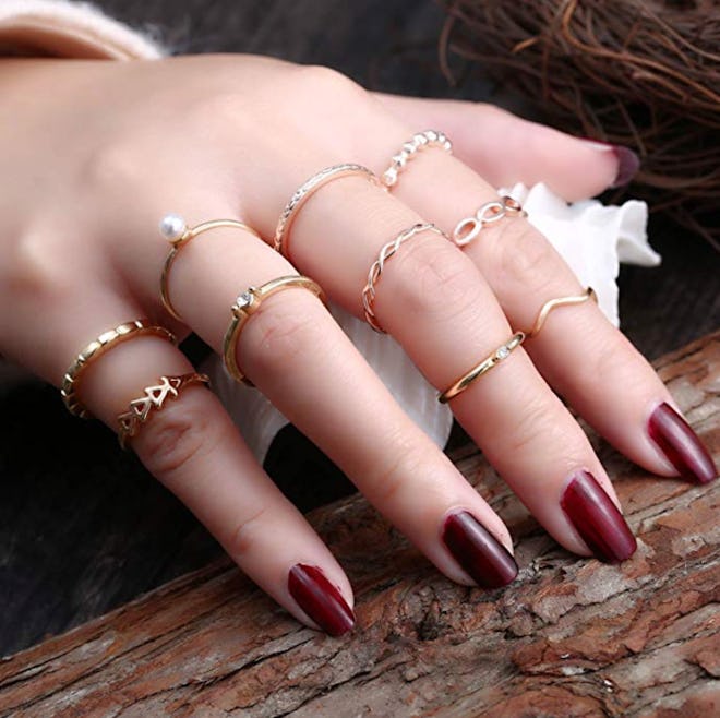 Gmai Bohemian Rings (Set Of 10)