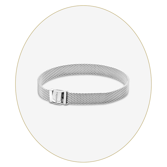 Pandora Reflexions™ Mesh Bracelet in Silver