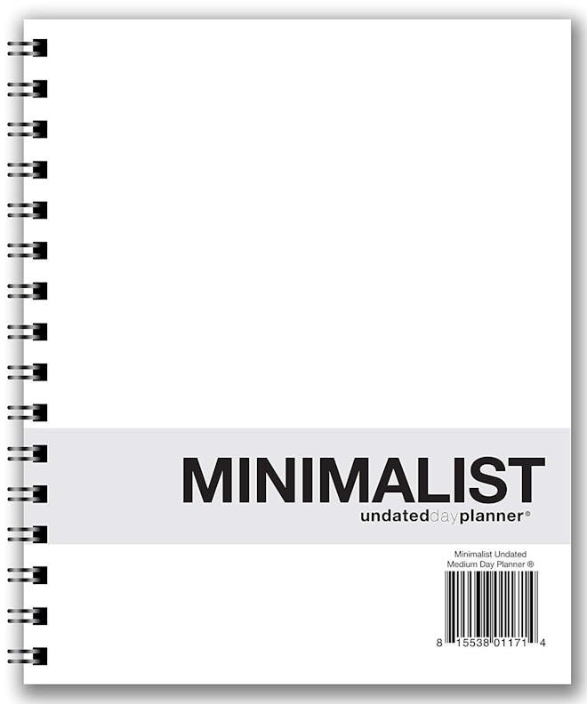 Action Publishing Undated Minimalist Day Planner
