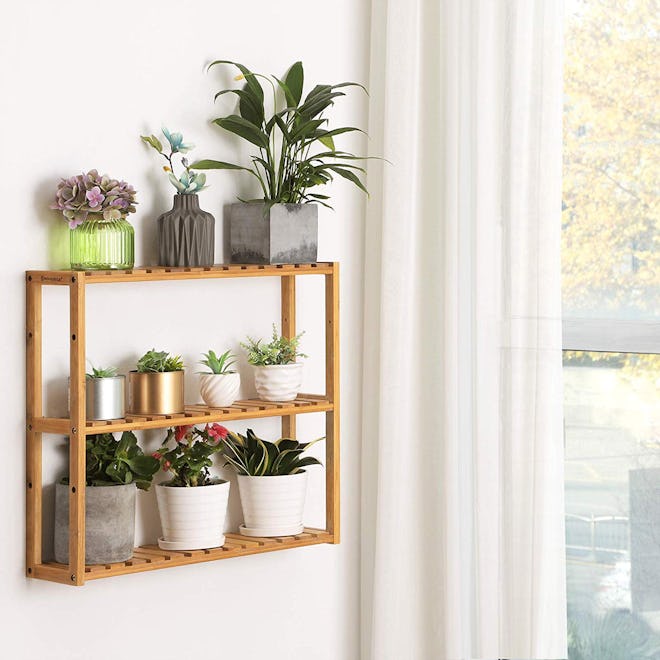 SONGMICS Bamboo Shelves