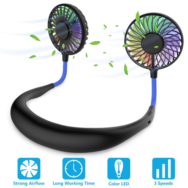 GULAKI Hands Free Portable Neck Fan