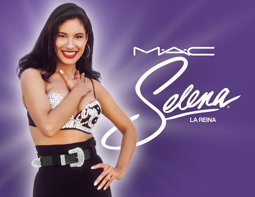 Campaign imagery for MAC Cosmetics' Selena La Reina collection.