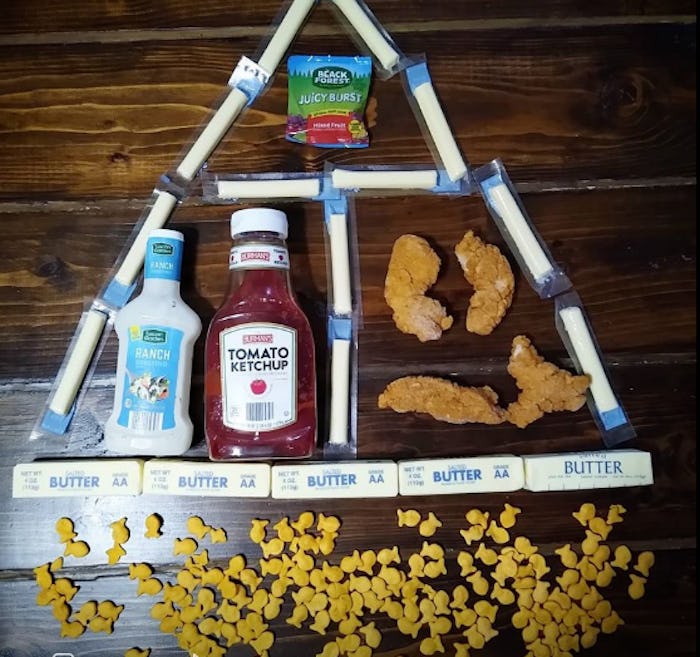 A mom recently took to Facebook to update the food pyramid that many moms will relate to.