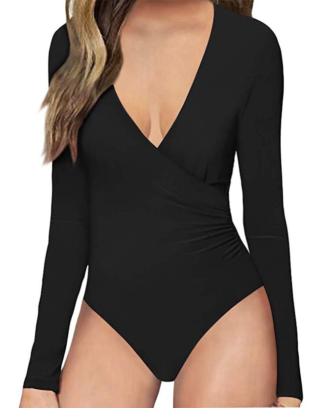 MANGOPOP Women's Long Sleeve Bodysuit