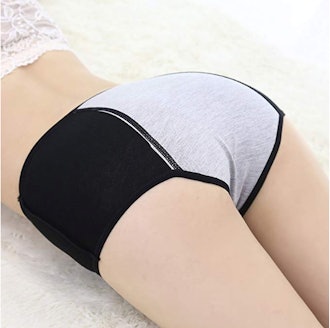YOSHI FASHION Bamboo Menstrual Leakproof Panties (5-Pack)