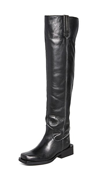 Fall 2020 S Over The Knee Boot Trend Is One To Start Wearing Now 17c9f53b Dd91 4fb0 8503 75065ad6e1cd Ganni308161071c Q6 2 0 Ux357 Ql90