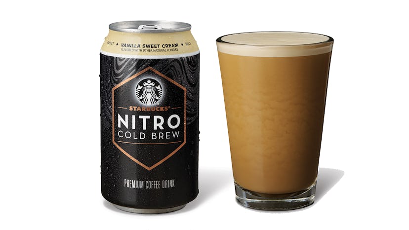 Starbucks new RTD Nitro Cold Brew comes in three flavors including vanilla sweet cream.