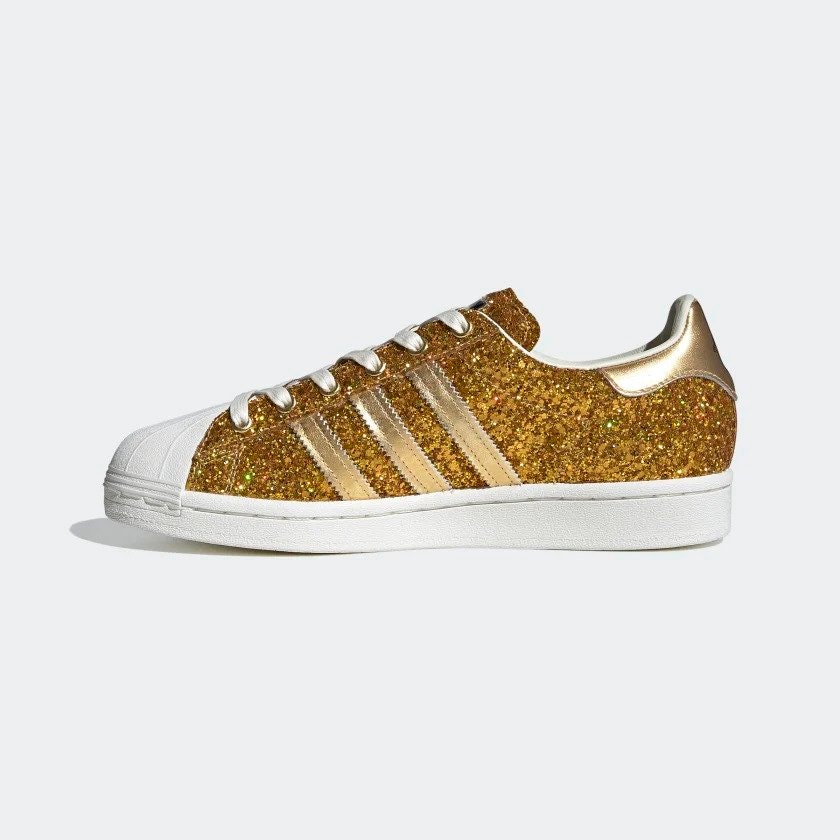 adidas superstar gold sneakers