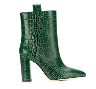 Snakeskin Effect Ankle Boots