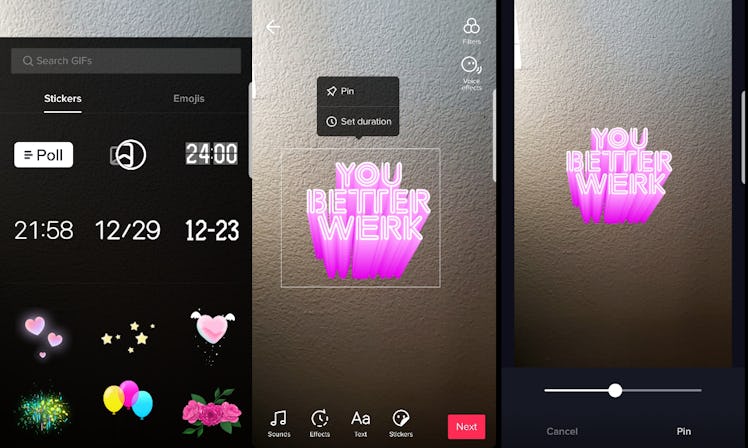 You can now pin stickers on TikTok to make your videos even cooler.