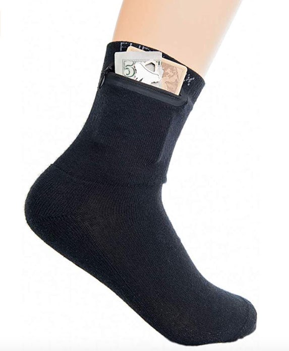 Flippysox Zippered Sock Wallet