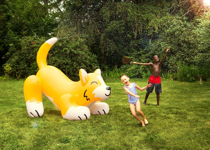 5 foot tall inflatable corgi