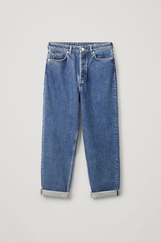 High-Waisted Tapered Jeans