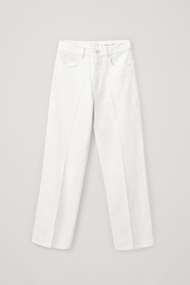 High-Waisted Organic Cotton Straight Jeans