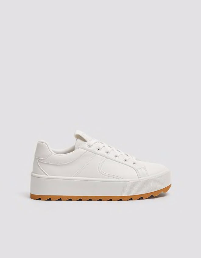 White Track Sole Trainers