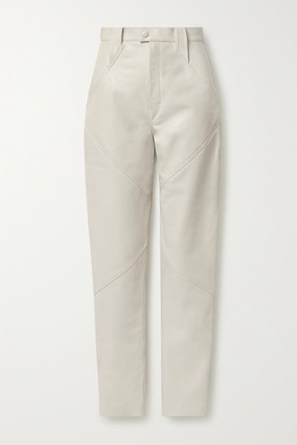 Xenia Leather Tapered Pants