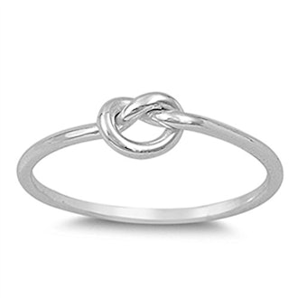Infinity Knot Love Cute Ring New .925 Sterling Silver Band Size 8