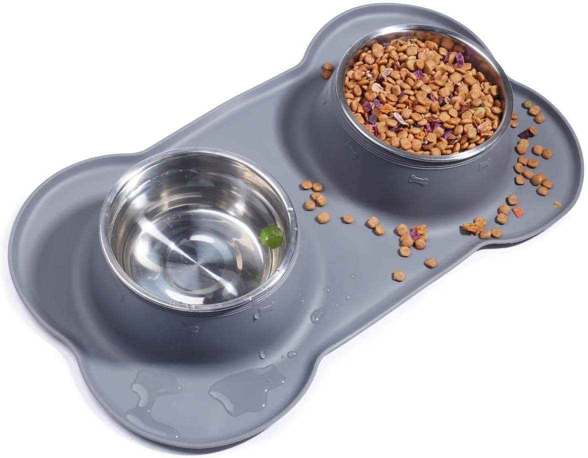 spill proof cat food bowl