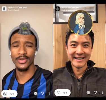 The best Instagram Story AR filters featuring your fave characters include some 'Game of Thrones' op...