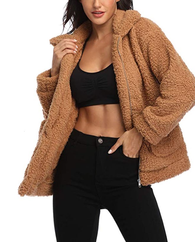 EZIGO Fuzzy Fleece Sherpa Jacket 