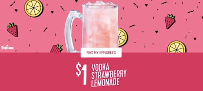 Applebee’s $1 Drink For February 2020 is sweet cocktail.