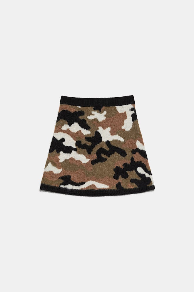 Printed Knit Skirt