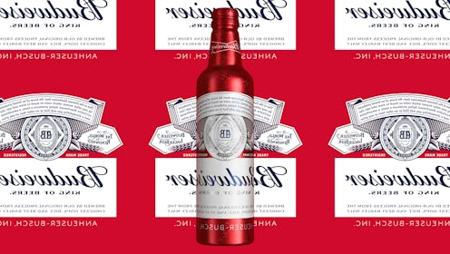 Budweiser released #SelfieBud, a limited-edition bottle with a flipped label.