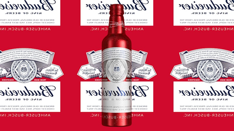 Budweiser released #SelfieBud, a limited-edition bottle with a flipped label.