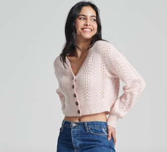 Lace Pointelle Cardigan