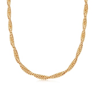 Gold Marina Double Chain Necklace 