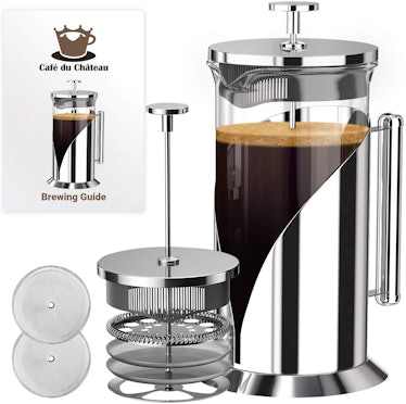 French Press Coffee Maker by Cafe Du Chateau