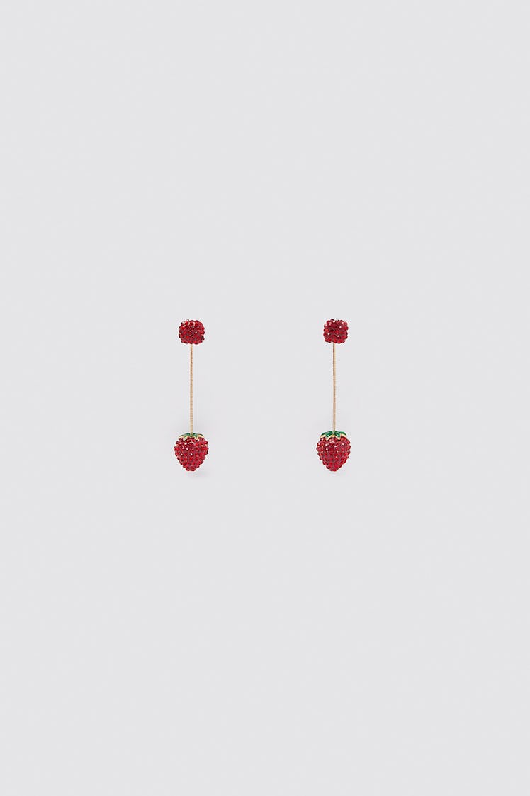  Zara Long Strawberry Earrings 