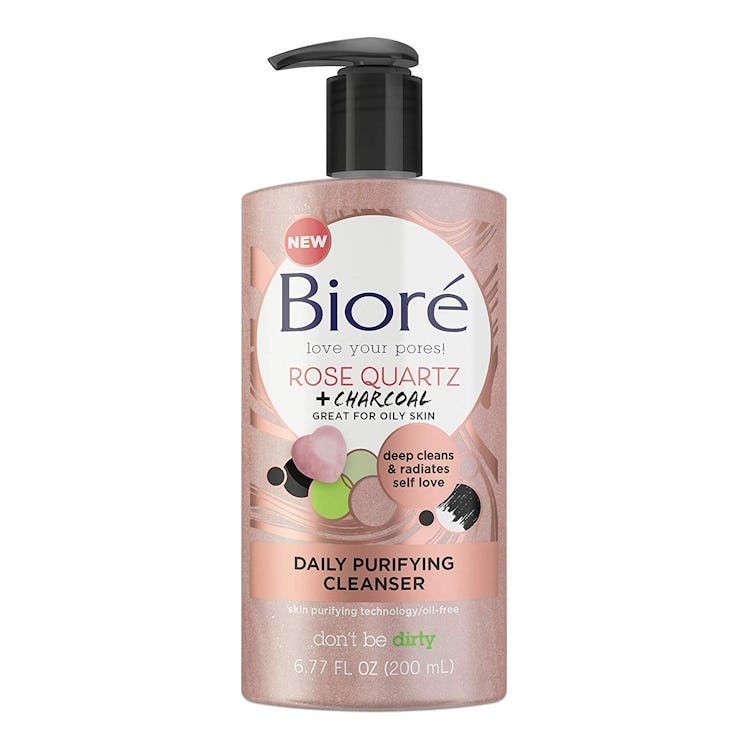Bioré Rose Quartz + Charcoal Daily Purifying Cleanser