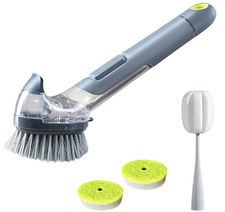 JEHONN Dish Brush with Soap Dispenser