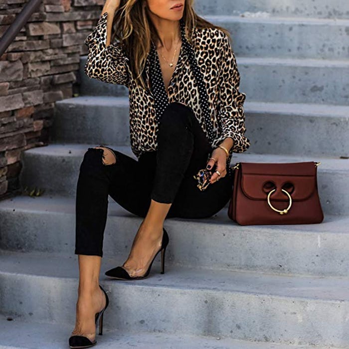 ECOWISH Leopard Tunic