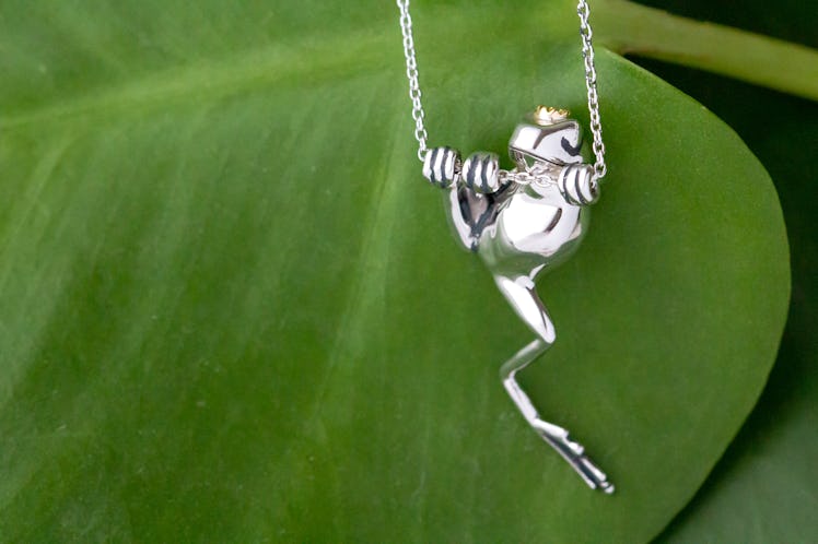 Disney's The Princess and the Frog Crowned Frog Necklace