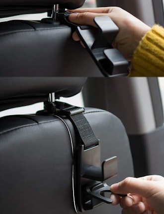 Heroway Magic Headrest Hooks for Car (4-Pack)