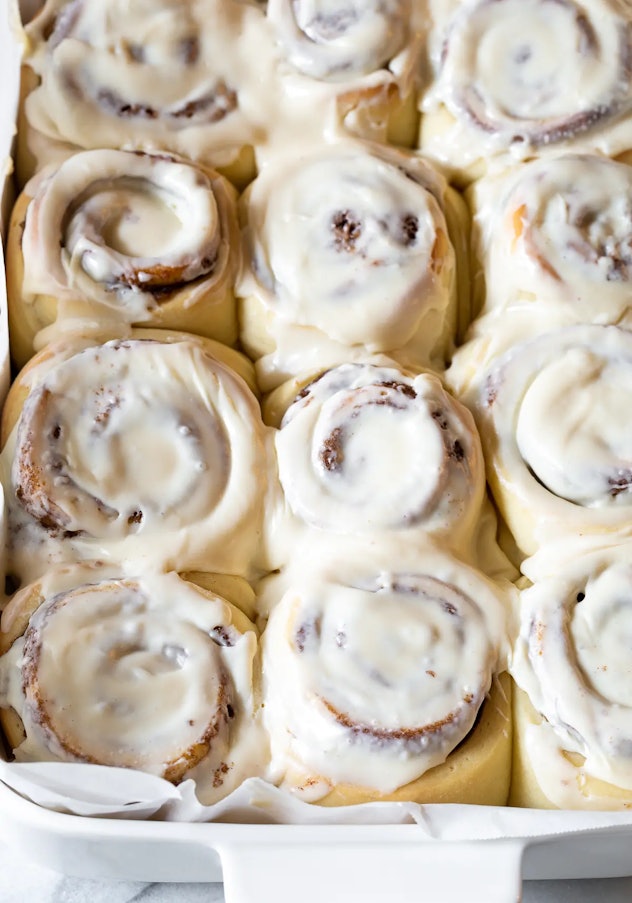 Homemade cinnamon rolls can be time-consuming, but you could make these ahead of time for a sweet Va...
