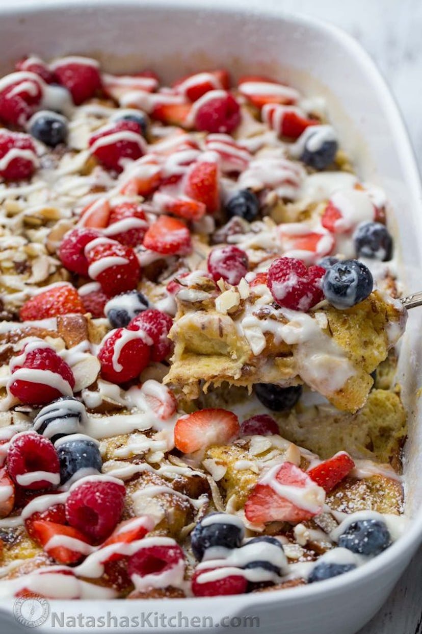 Again, make-ahead breakfasts are always winners, and this French toast casserole is especially easy ...