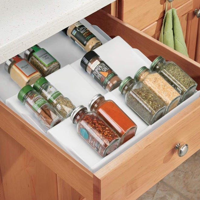 mDesign Expandable Plastic Spice Rack (2-Pack)