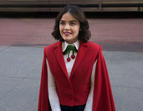 Katy Keene's outfits are always pink and red.