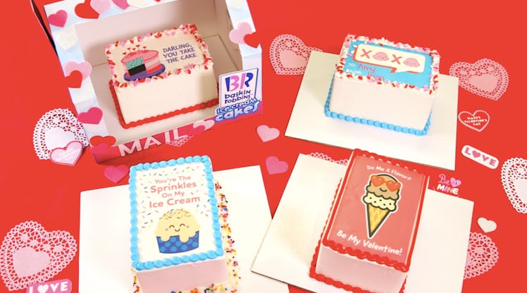 Baskin-Robbins' Valentine's Day 2020 Ice Cream & Cakes features rich flavors.