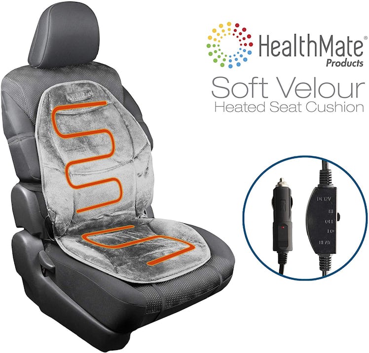 HealthMate Velour Heated Car Seat Cushion