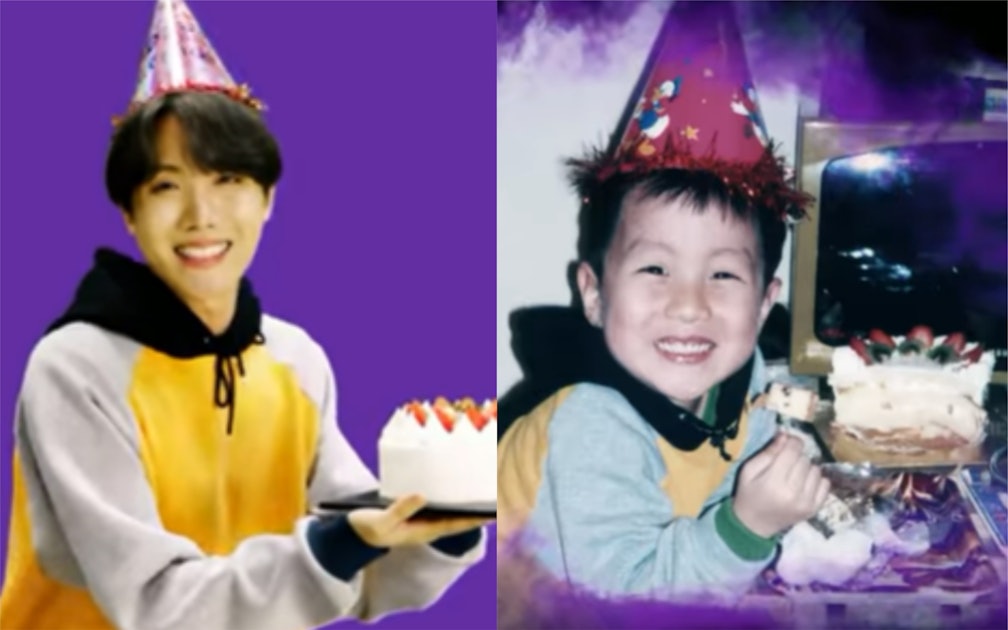 This Video Of Bts J Hope Recreating His Childhood Birthday Photo Is Everything