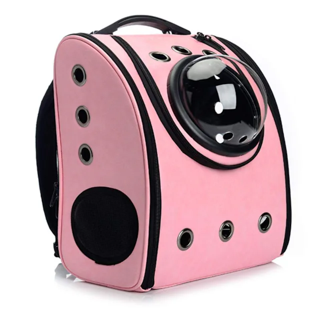 anxuan portable travel pet carrier backpack Anniepaw Bag Small Cat Dogs Winter Warm Soft AnniePaw top lid and zip panels on both sides for effortless entry and exit ANXUAN Portable Travel Pet Backpack