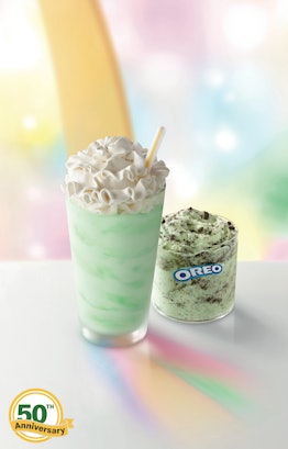 This year, McDonald's is also offering a Shamrock Shake McFlurry made with Oreos.