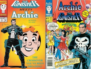 Marvel and Archie Comics released a crossover with Archie and the Punisher in 1994.