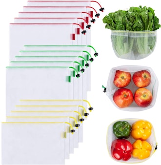 Ecowaare Reusuable Mesh Produce Bags (15-pack)