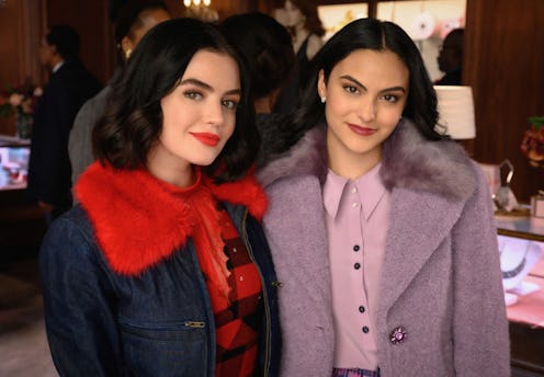 Lucy Hale as Katy Keene and Camila Mendes as Veronica on Riverdale